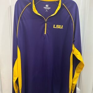 Colosseum LSU Tigers Purple Quarter-Zip Pullover XL